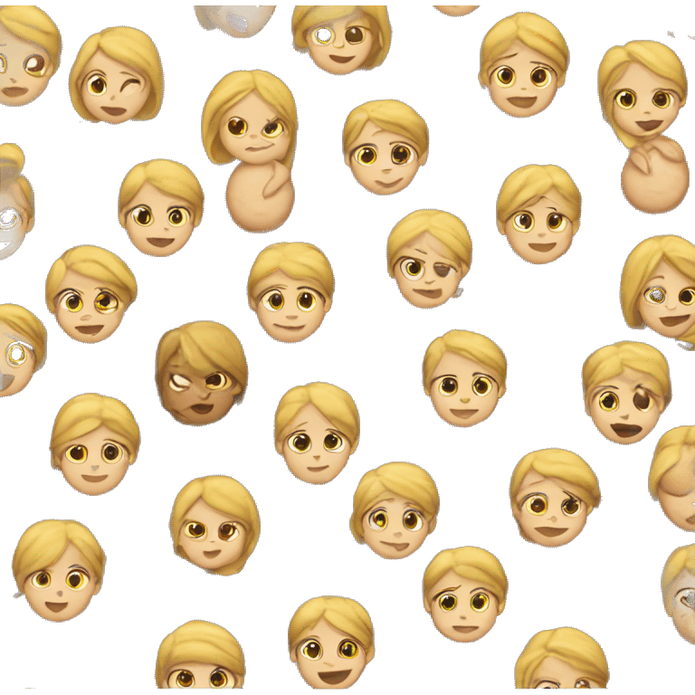 Dark blond girl pregnant  emoji