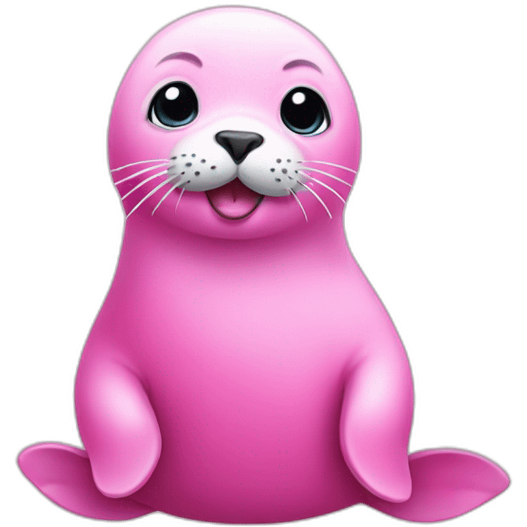 pink baby seal  emoji