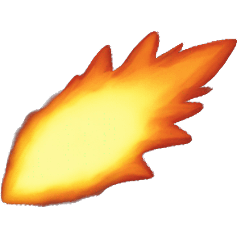 Fire meteor emoji