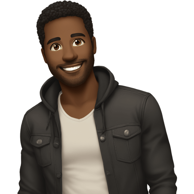 Portrait, American Male, Gay, Feminine 23	Black	Handsome features, soulful brown eyes, infectious smile	Aspiring musician emoji