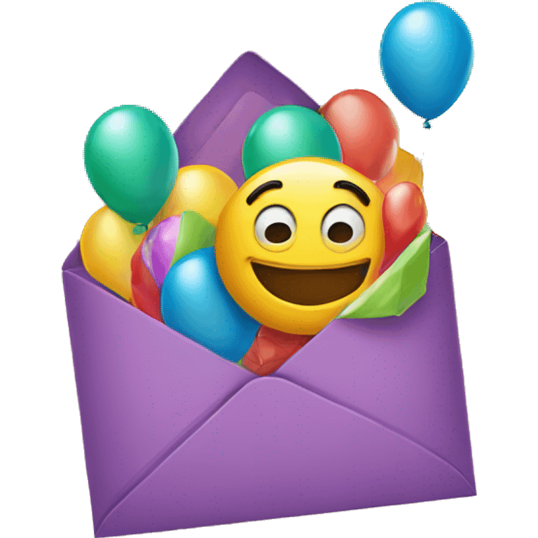 Happy birthday envelope  emoji