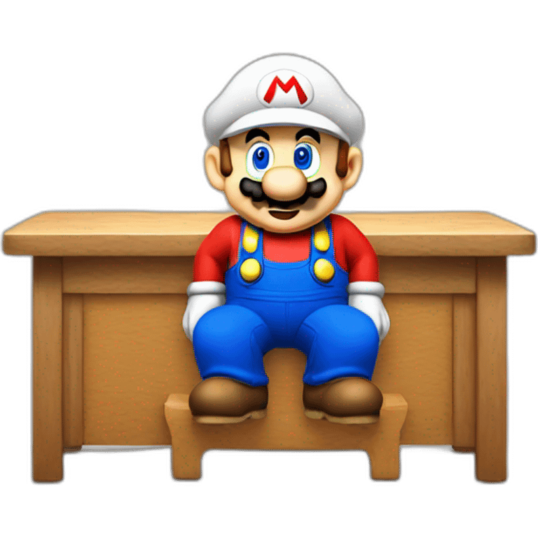 Mario sur une table  emoji