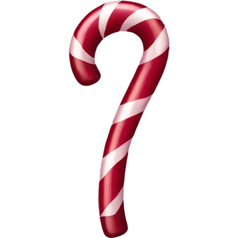 Burgundy Candy cane  emoji