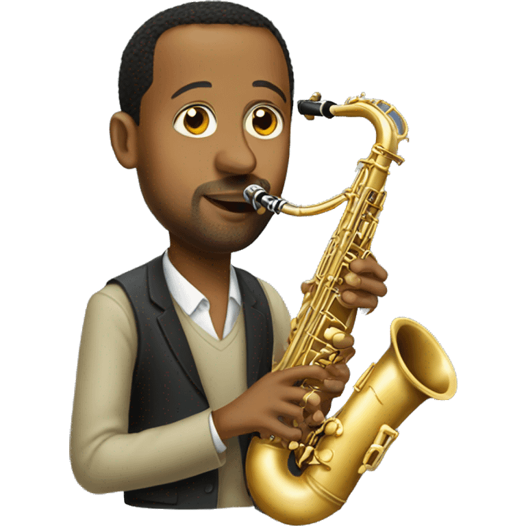 abiy ahmed playing saxophone  emoji