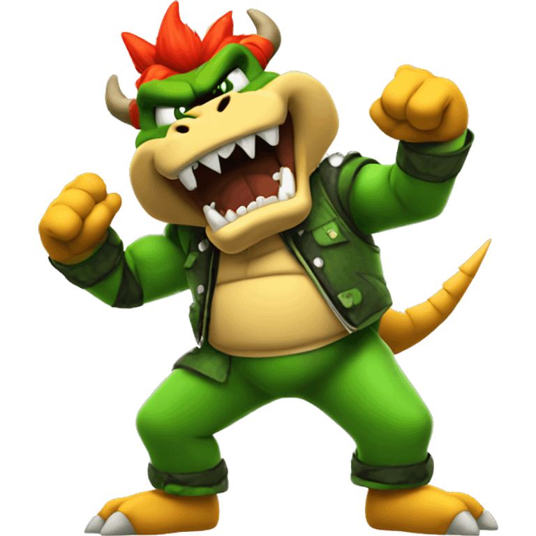 bowser dab dance emoji