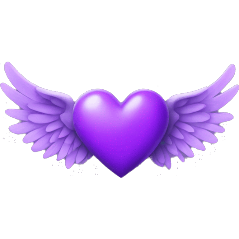 purple heart with wings  emoji