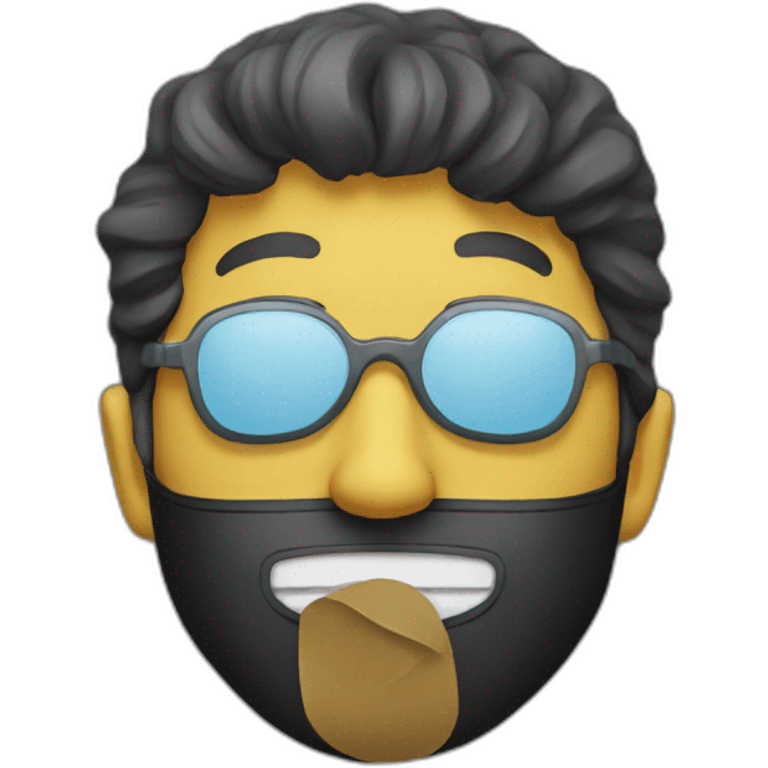 man with mask emoji