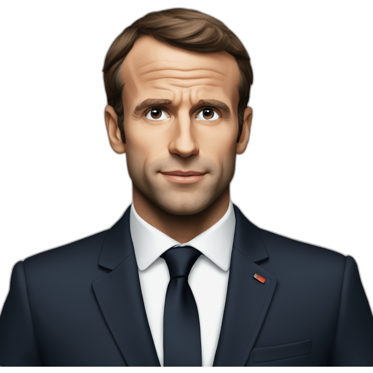 seductive Macron emoji