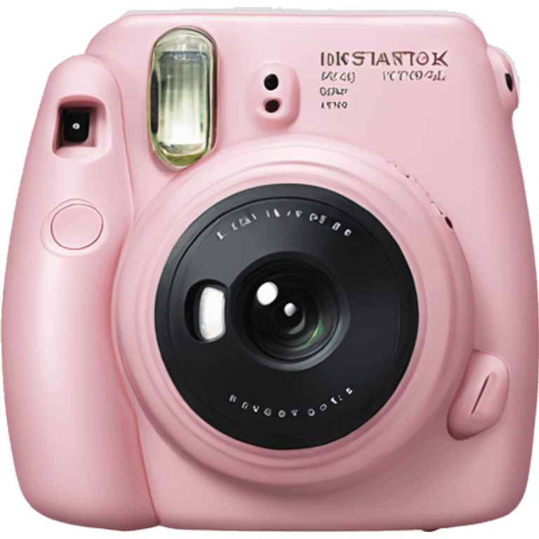 Light pink instax in bow emoji