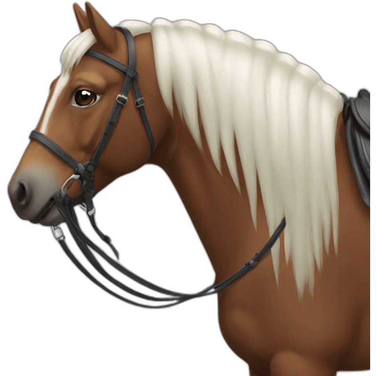 Cheval avec selle emoji