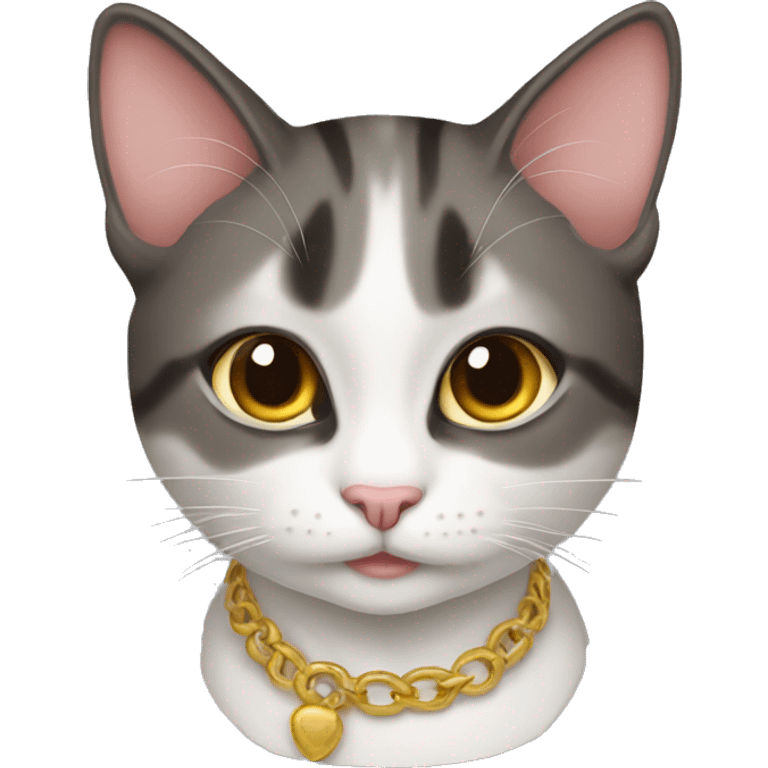 Coquette cat emoji