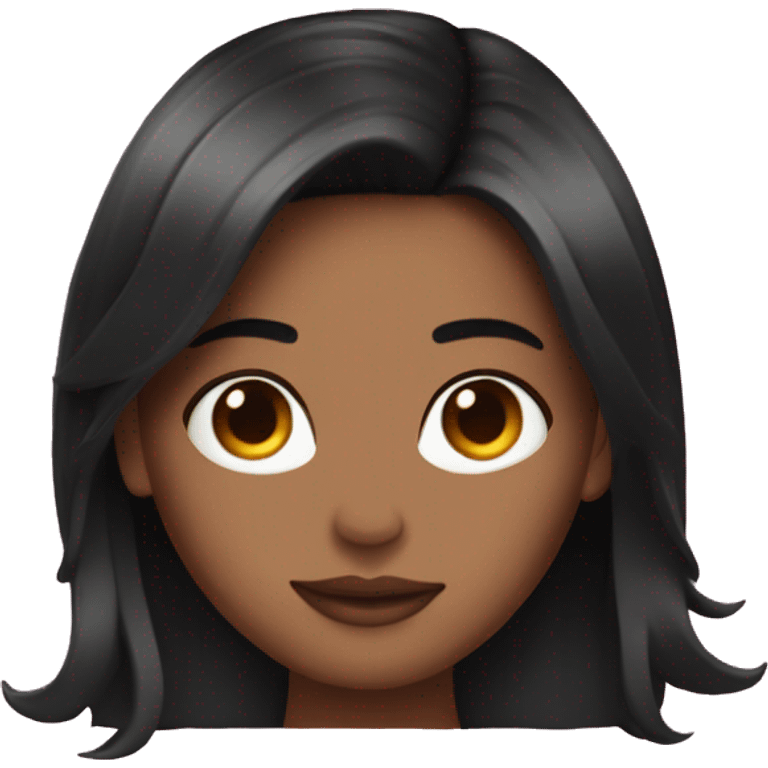 Pink Tesla girl black hair  emoji