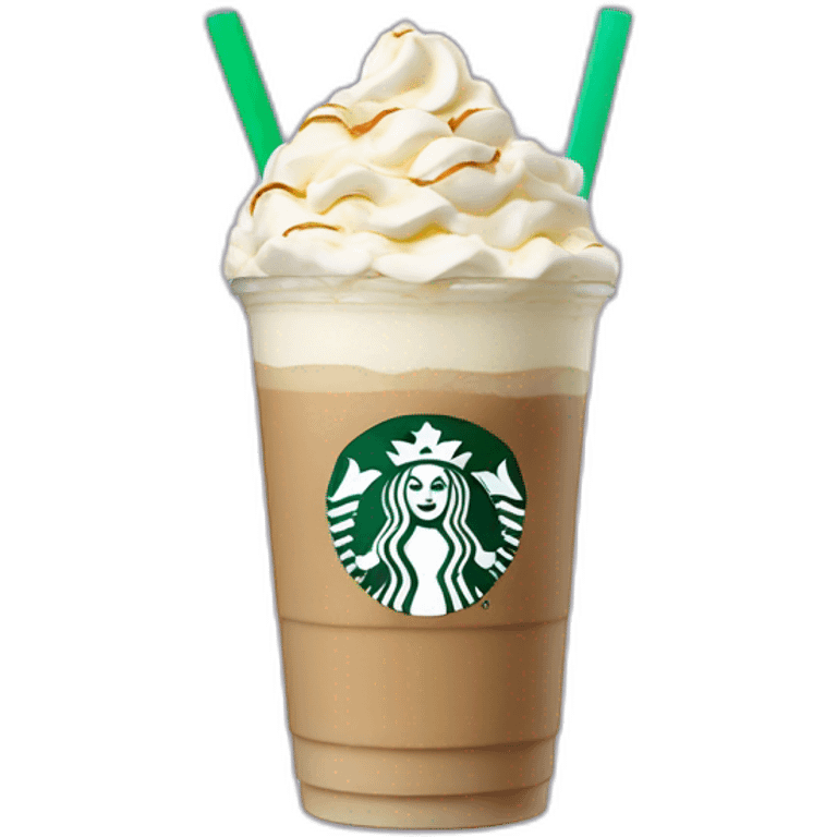 Starbucks white chocolate Frappé emoji