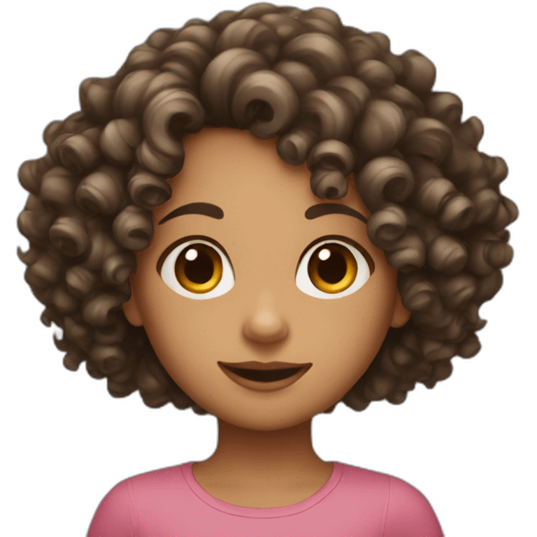 Curly girl emoji