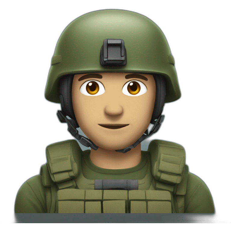 man with spetnaz helmet emoji