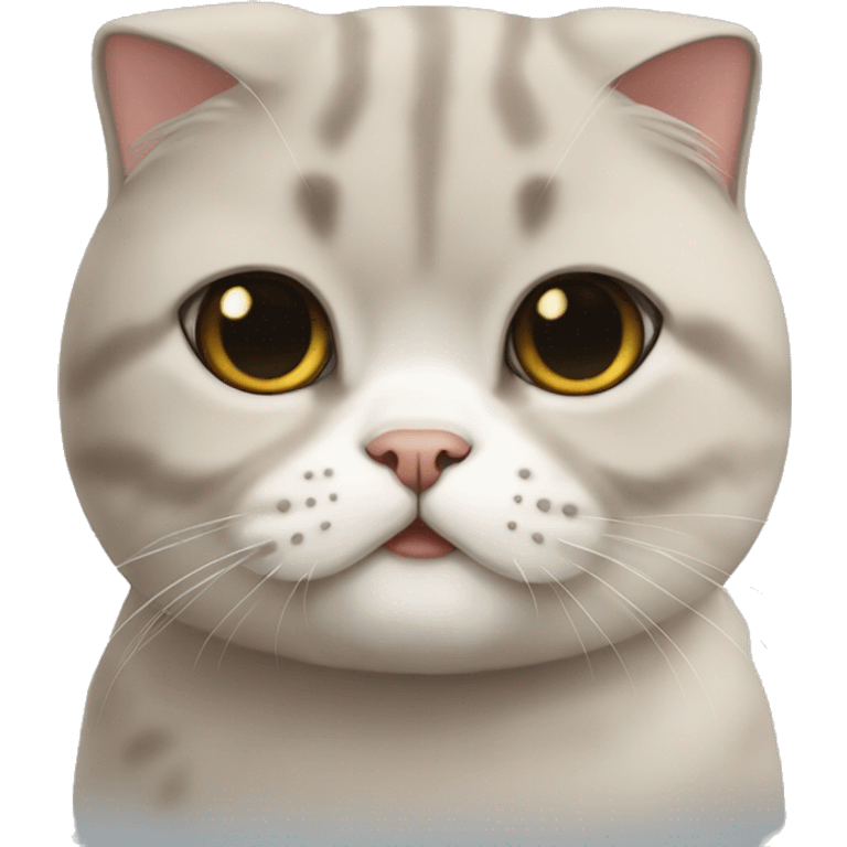 Scottish fold cat emoji