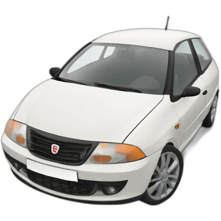 White Seat ibiza 2005 model emoji