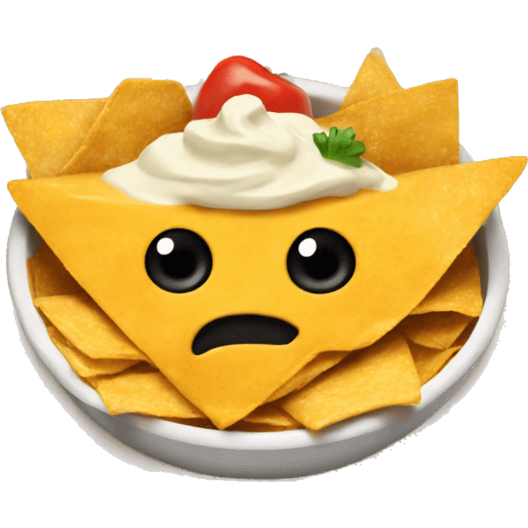 nacho with cheese dip emoji