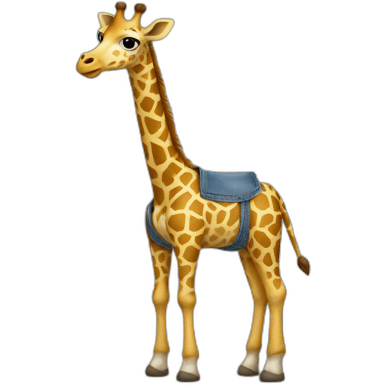 giraffe with jeans emoji