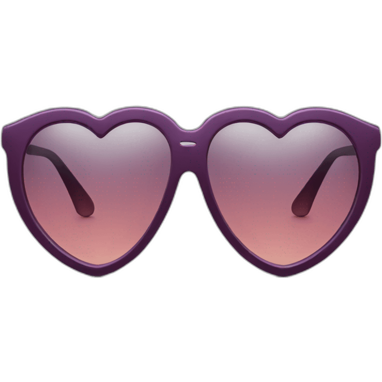 HEART SHAPE SUNGLASSES emoji