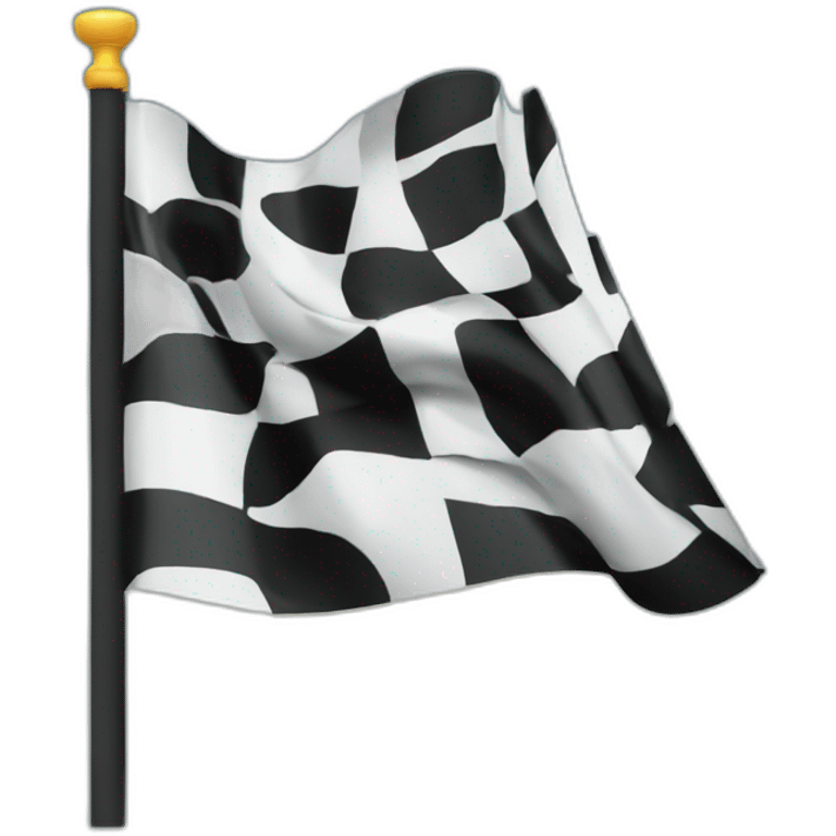 racing finish flag emoji