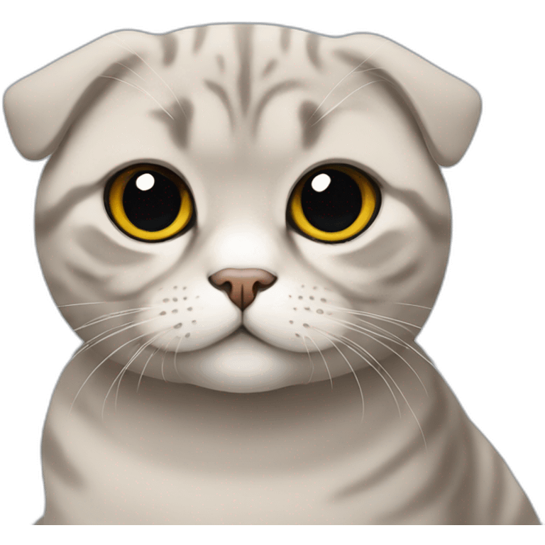 Scottish fold emoji