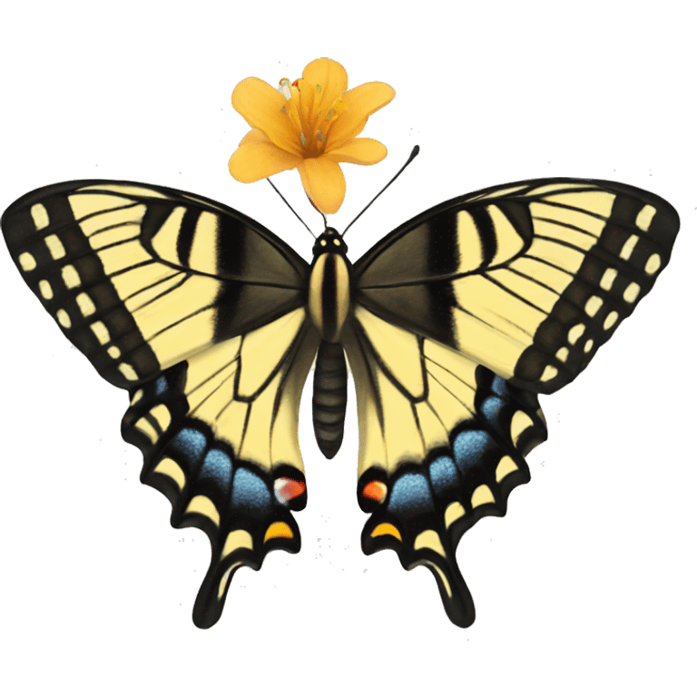 Tiger swallowtail butterfly emoji