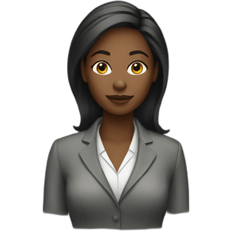 Black female project manager emoji