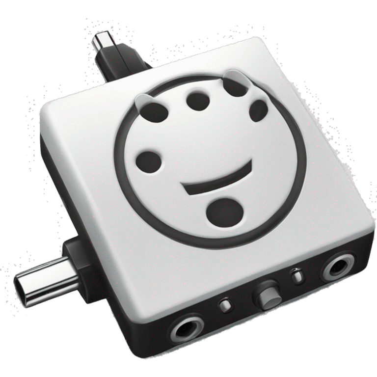 stereo adapter mini to big jack for djing emoji