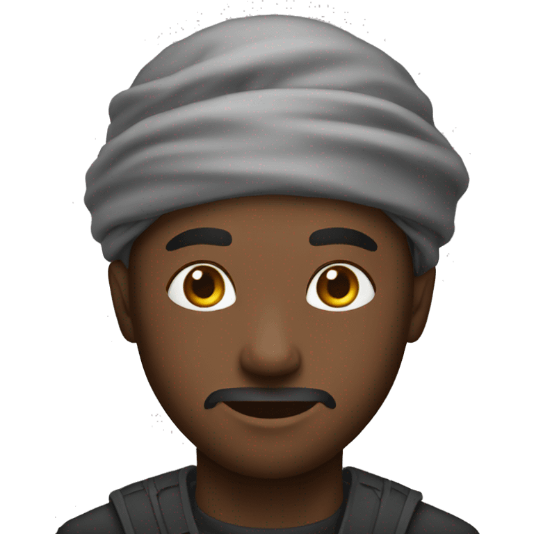 African American male with a baclava on  emoji