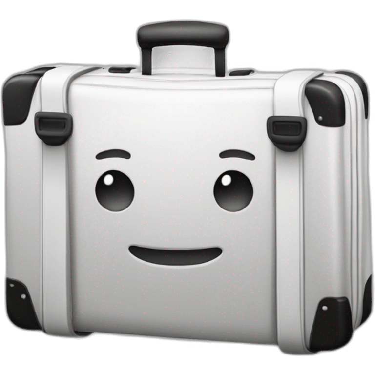 travel suitcase planet icon colorless emoji