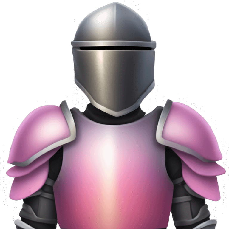 Pink ombre full body armor emoji