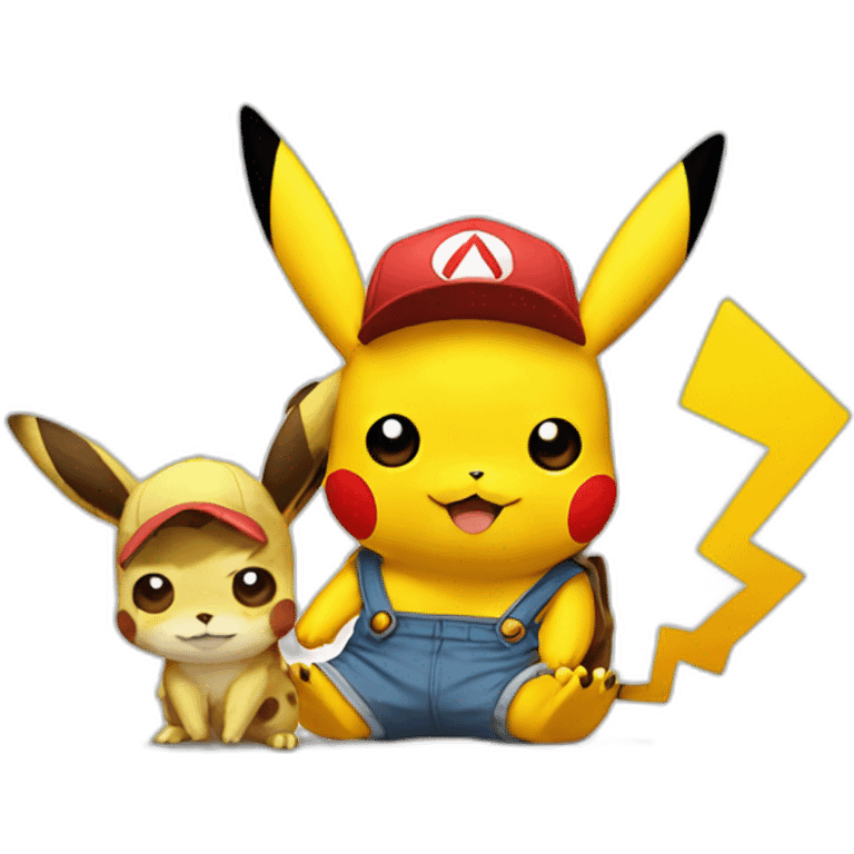 Pikachu en luffy emoji