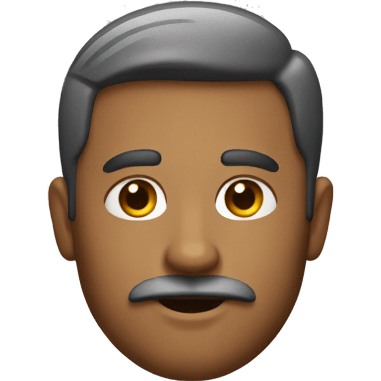 man with a small mustache and a side parting
 emoji