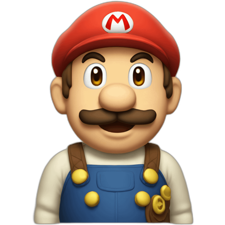 Mario as toad emoji