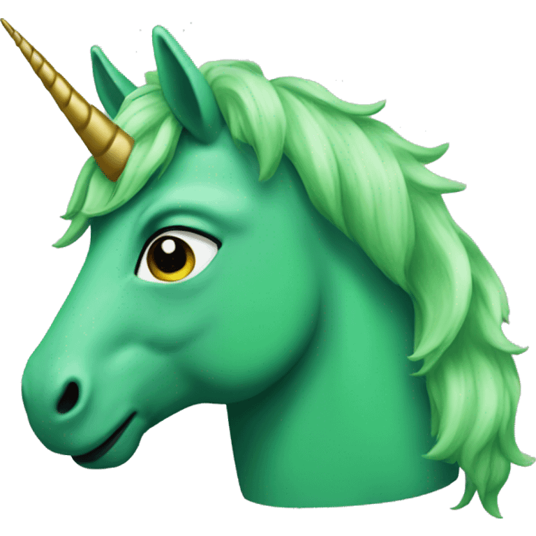 Green Unicorn emoji