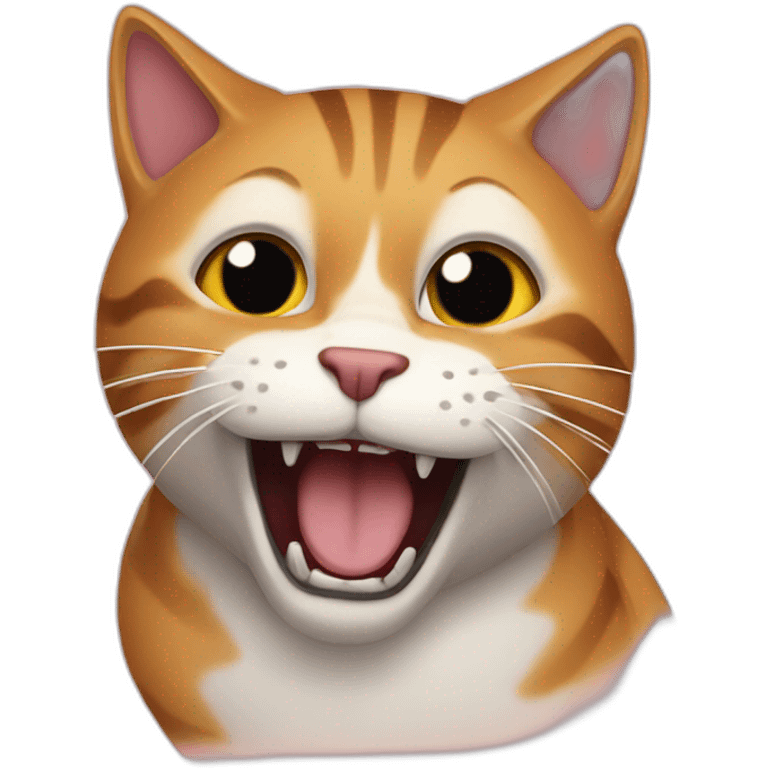 Cat bites emoji