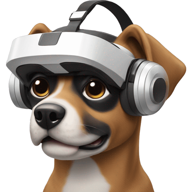 Dog with VR Headset emoji