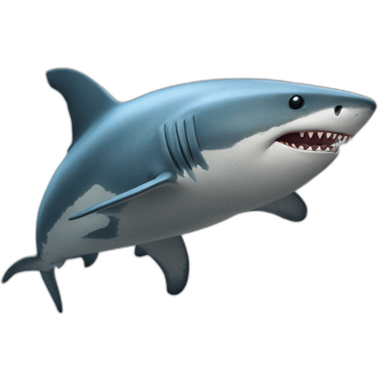 Requin sur éléphant emoji