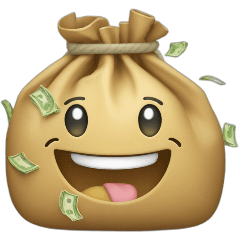 Bag of money thumbs up emoji