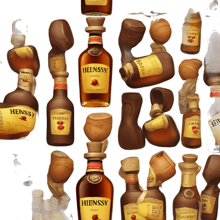 bottle of hennessy true to original emoji