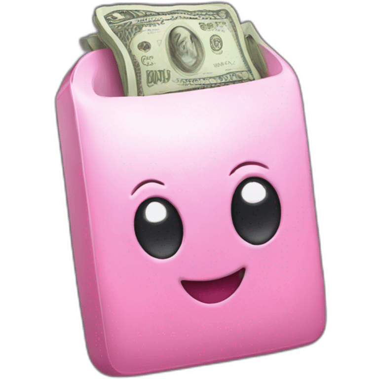 pink iphone money emoji