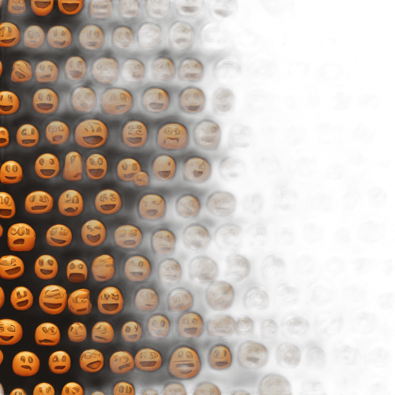 Les lettre Ph en black and orange emoji