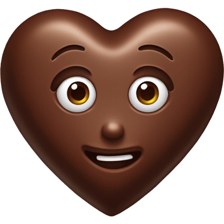 chocolate heart emoji