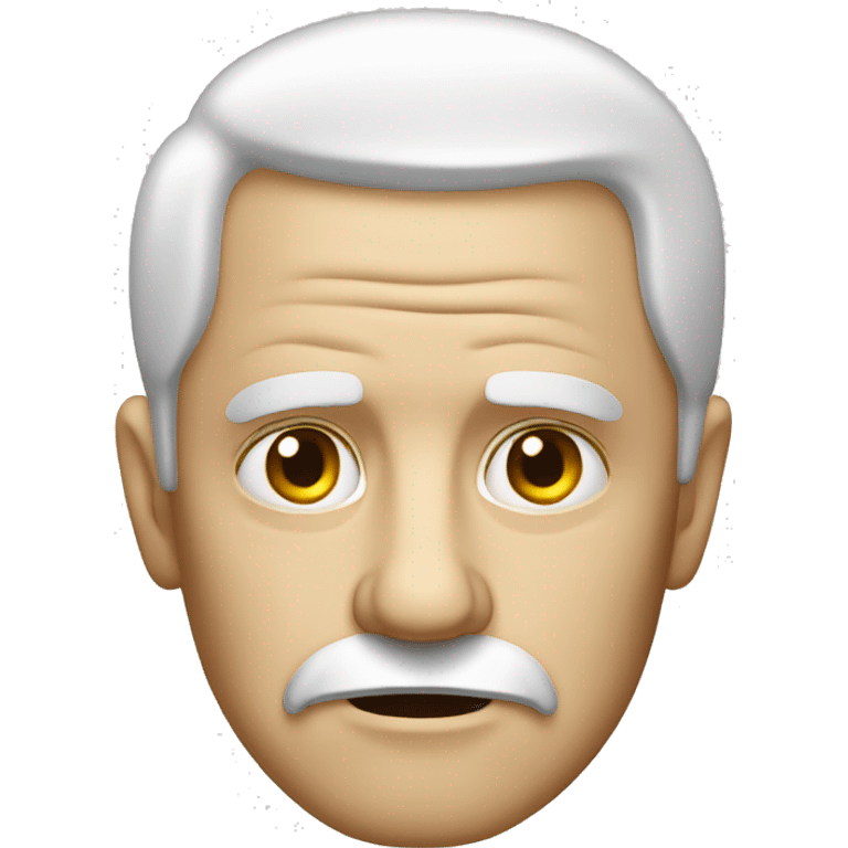 Sad old white man emoji