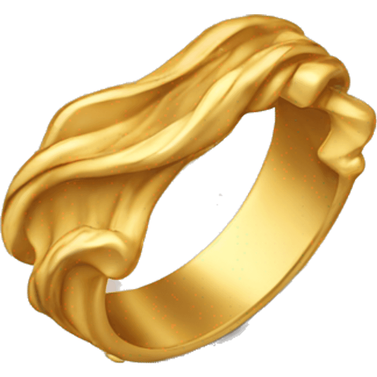 gold wavy ring emoji