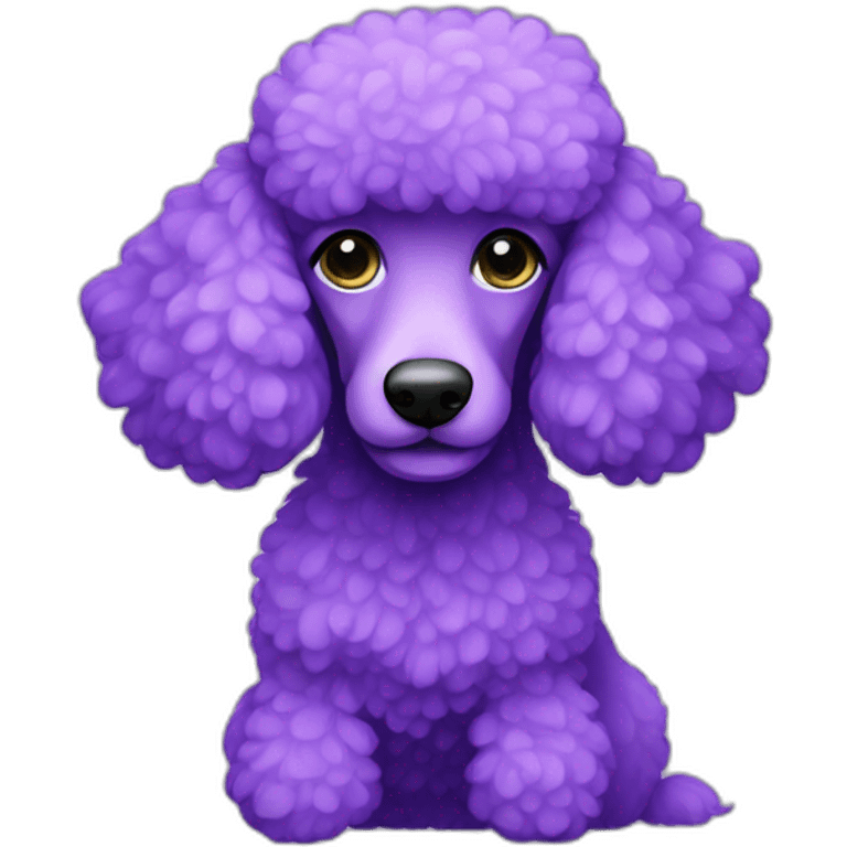 purple poodle emoji