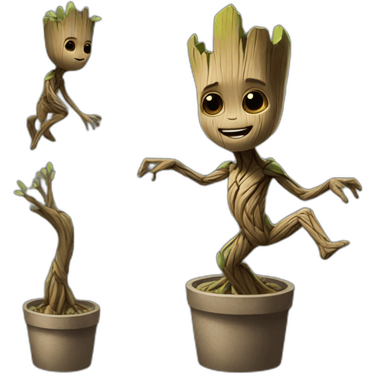 Dancing Groot emoji