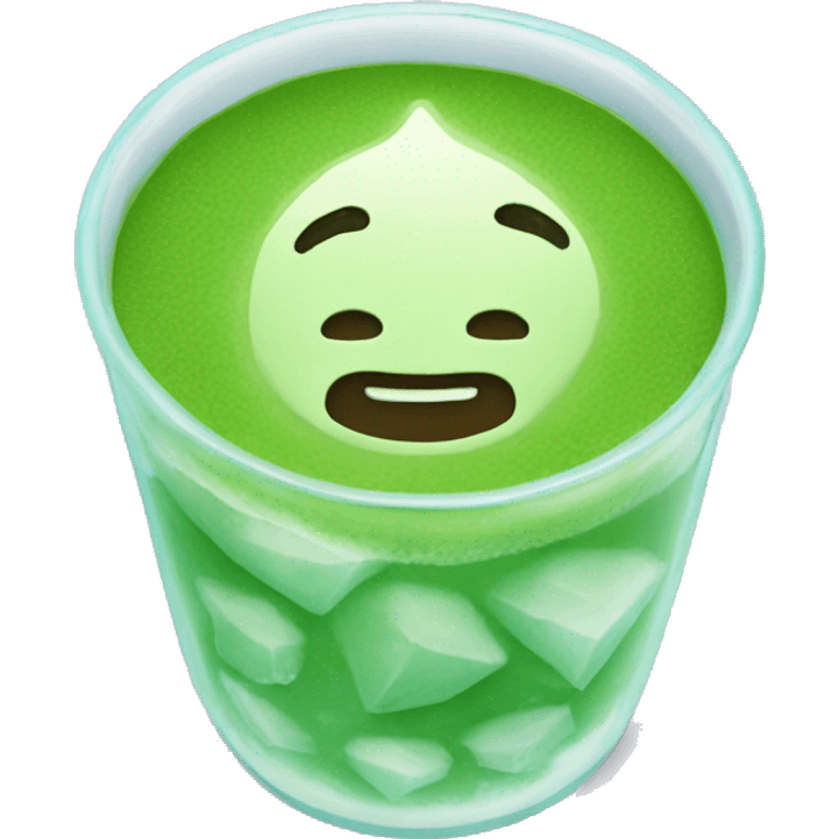 Ice matcha  emoji