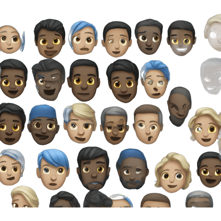 Avatar blue people emoji